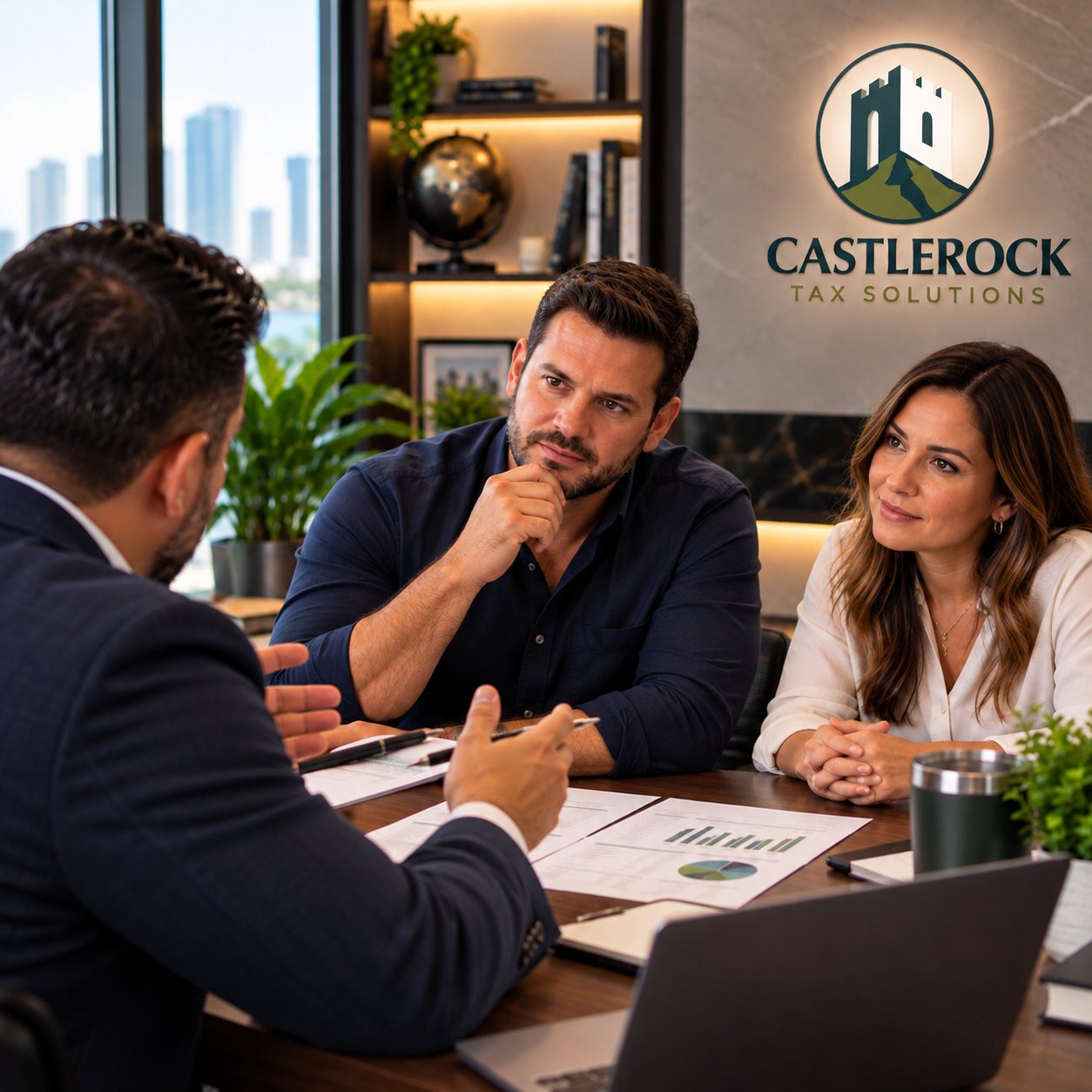 Castle Rock Tax Solutions client meeting